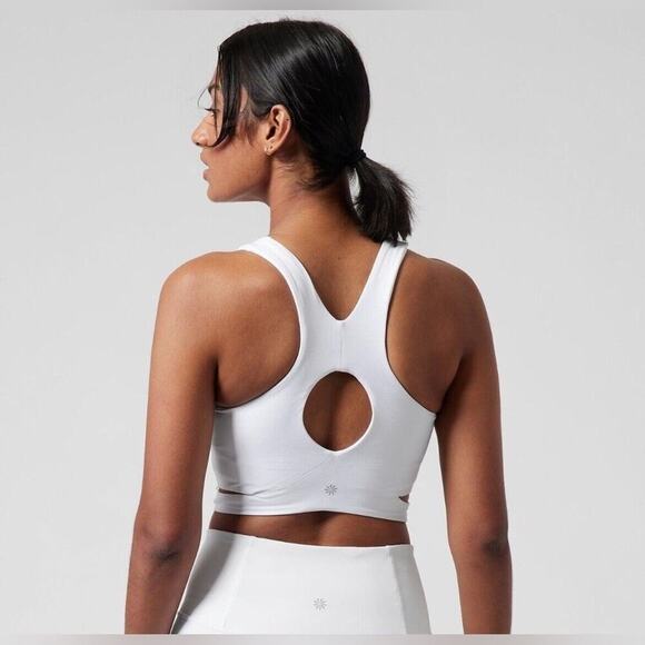 Athleta Conscience Cut Out Crop D-DD in White Size Large New! - Picture 7 of 9